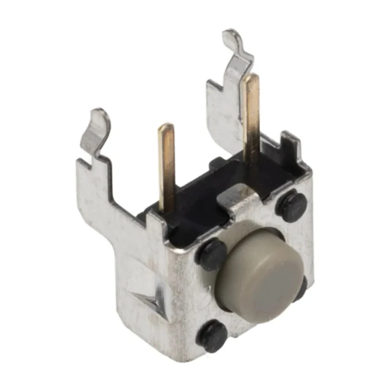 Omron Tactile Switch Plunger SPST 50mA 500V AC 24V DC Grey Actuator 1.6mm Through Hole B3F-3122