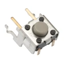 Omron Tactile Switch Plunger SPST 50mA 500V AC 24V DC Grey Actuator 1.6mm Through Hole B3F-3122