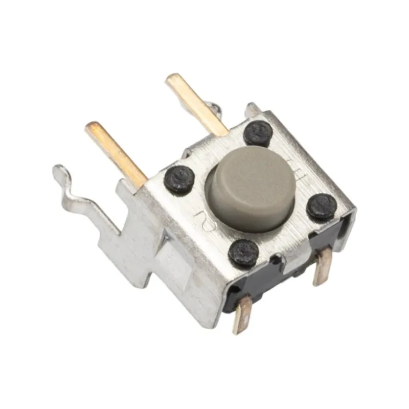 Omron Tactile Switch Plunger SPST 50mA 500V AC 24V DC Grey Actuator 1.6mm Through Hole B3F-3122