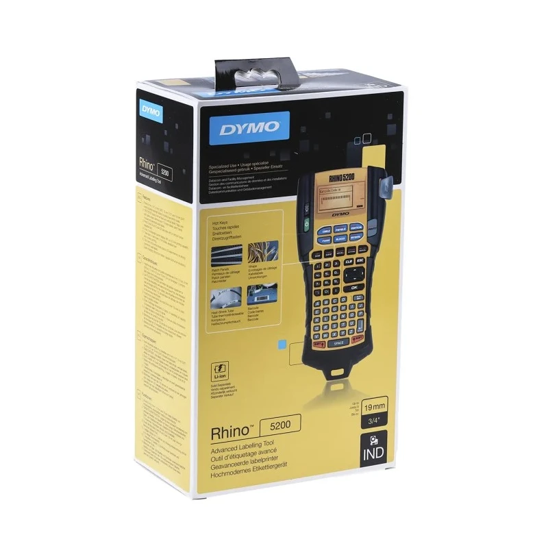 Dymo Rhino 5200 Industrial Handheld Label Printer 19 mm Max Label Width S0841480