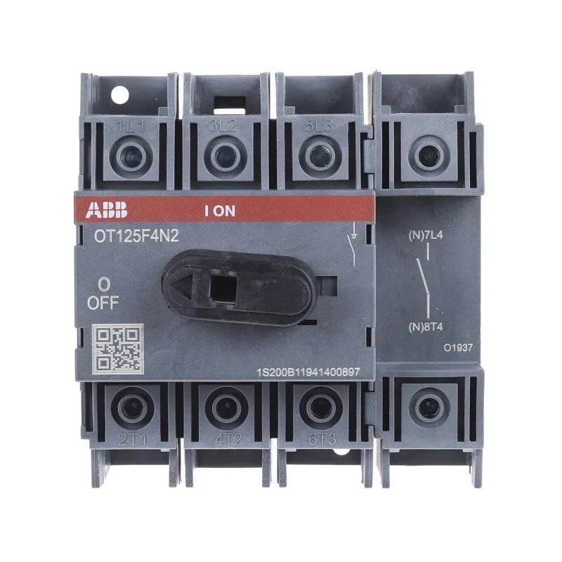 ABB 4-Pole Base Isolator Switch IP20, 125A, 560 kW OT125F4N2 1SCA105051R1001