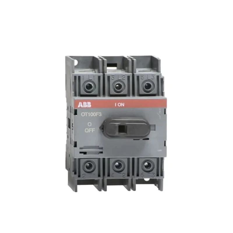 ABB 3-Pole DIN Rail Non-Fused Isolator Switch IP20, 100A, 560kW OT100F3 1SCA105004R1001