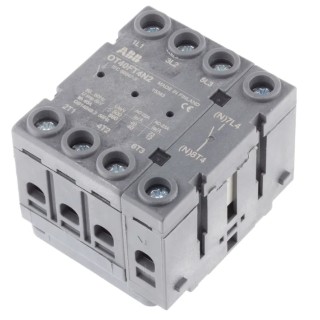 ABB 4-Pole Panel Mount Isolator Switch IP20, 40A, 75 kW OT40FT4N2 1SCA104956R1001