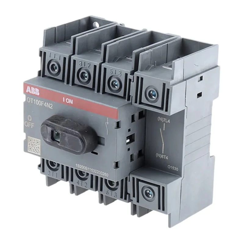 ABB 4-Pole Base Isolator Switch 3-Phase 100A 560kW IP20 OT100F4N2 1SCA105018R1001