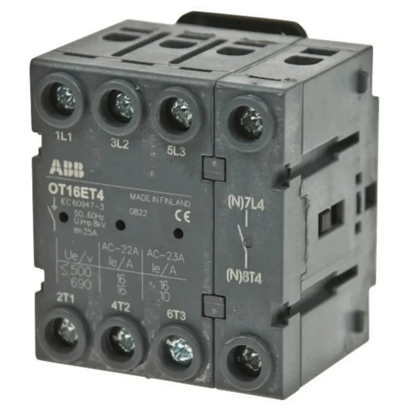 ABB 4-Pole Panel Mount Non-Fused Isolator Switch, Red Handle, IP20, 25A, 560 kW OT25FT4N2 1SCA104900R1001