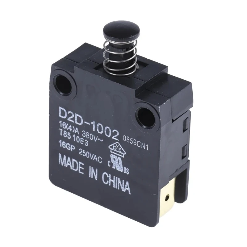 Omron Door Micro Switch Plunger SPST-NC Contact 16A 250V AC IP40 Operating Temp -25°C to 85°C 