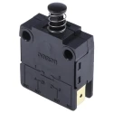Omron Door Micro Switch Plunger SPST-NC Contact 16A 250V AC IP40 Operating Temp -25°C to 85°C 