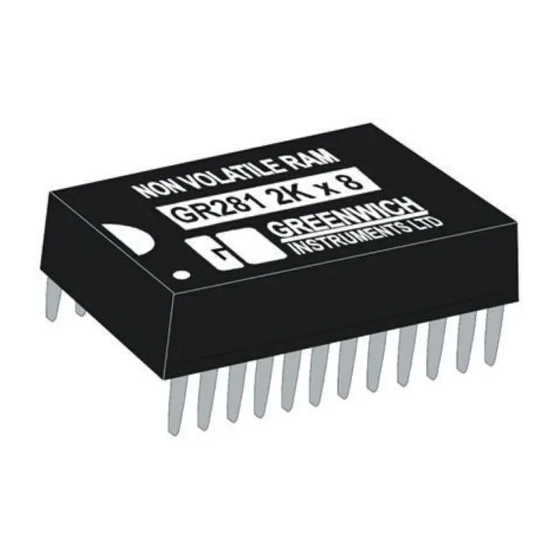 STMicroelectronics 16 kB 70 ns NVRAM 24-Pin PCDIP 4.5-5.5V 80mA Through Hole M48Z12-70PC1