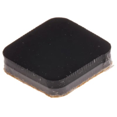 RS PRO Square Polymer Non-Slip Pad 12.7mm width x 12.7mm length, 3mm Thickness, Self-Adhesive 302-3090