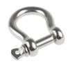 RS PRO Stainless Steel Bow Shackle 0.4t Safe Working Load Screw Pin 10mm Diameter 20mm Jaw Width 312-3572