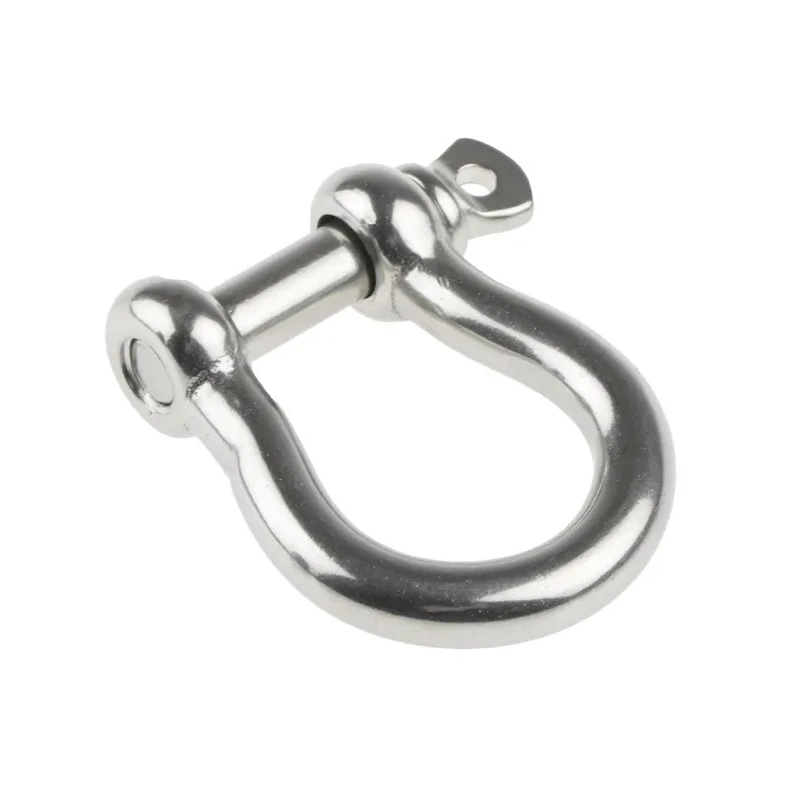 RS PRO Stainless Steel Bow Shackle 0.4t Safe Working Load Screw Pin 10mm Diameter 20mm Jaw Width 312-3572