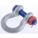 RS PRO Bow Shackle Zinc Plated Steel, 4.75 t Safe Working Load, 19.1 mm Diameter, 31.8 mm Jaw Width, Split Pin 312-3370