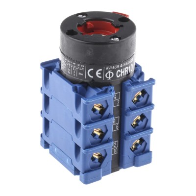 Kraus & Naimer 3 Position 3 Pole Cam Switch 60° Angle of Throw CHR10.A216/GBA001.*FT