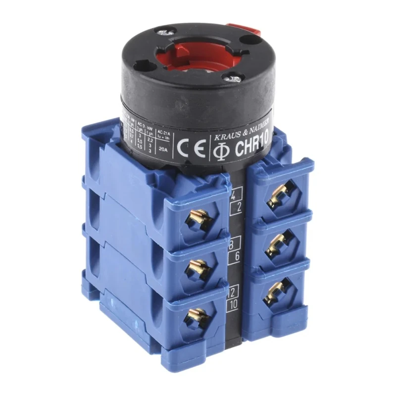 Kraus & Naimer 3 Position 3 Pole Cam Switch 60° Angle of Throw CHR10.A216/GBA001.*FT