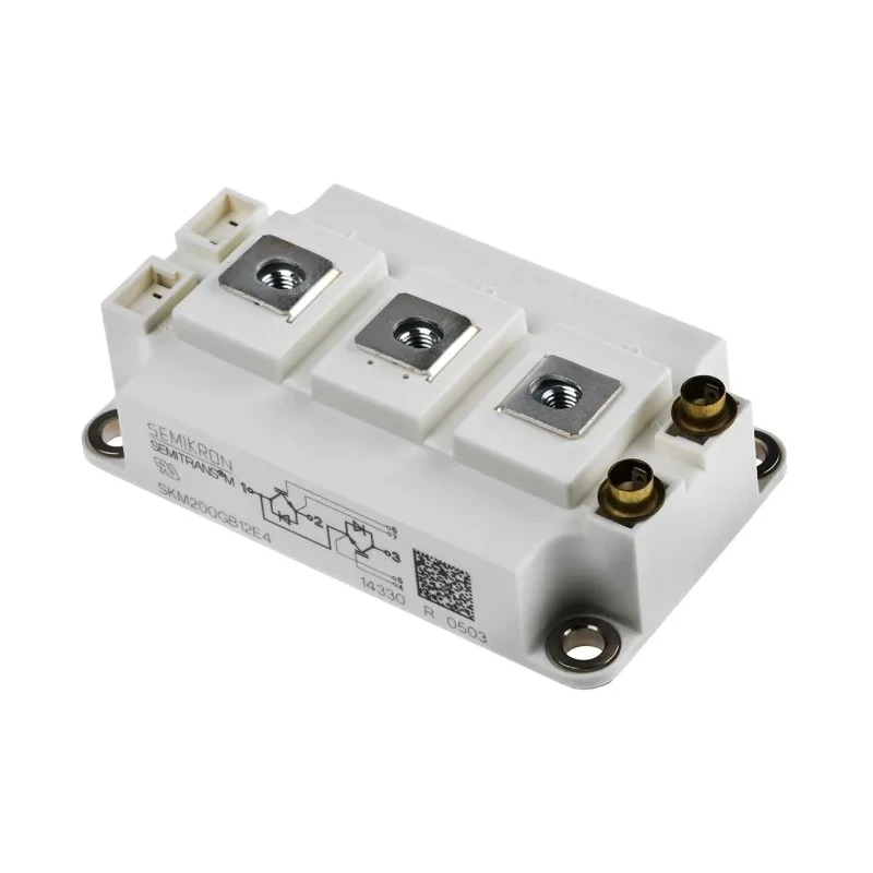 Semikron Danfoss N-Channel IGBT Module 313 A 1200 V 7-Pin SEMITRANS Panel SKM200GB12E4