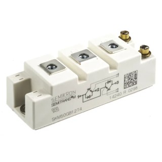 Semikron Danfoss N-Channel IGBT Module 81 A 1200 V, 7-Pin SEMITRANS Panel Mount SKM50GB12T4