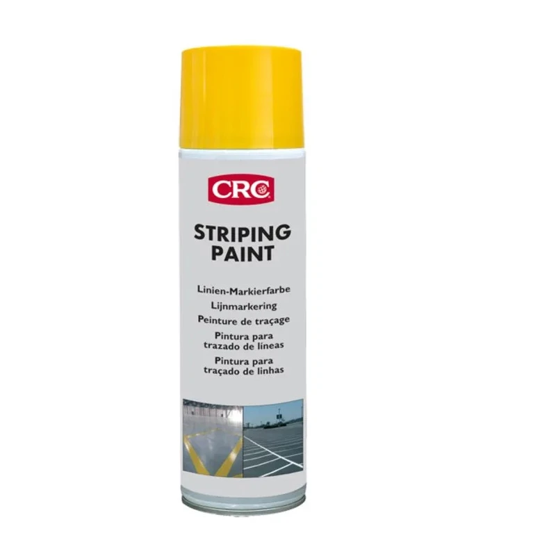 CRC Spray Paint 500 ml RAL 1023 Yellow Gloss Water-Based STRIPING PAINT 11671