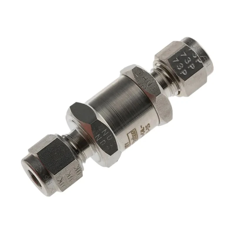 Parker Aluminium Check Valve Uni-Directional Flow Control 6000 psig 414 bar M6A-C4L-25-SS