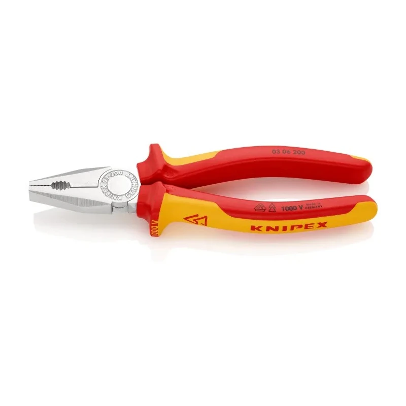Knipex 1-Piece Combination Plier 200mm Overall VDE 1000V Approved 03 06 200