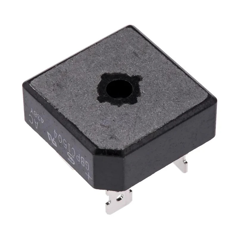 Taiwan Semiconductor Bridge Rectifier, 400 V, 15 A Forward Current, 300 A Surge Current, 4-Pin Single GBPC1504 T0