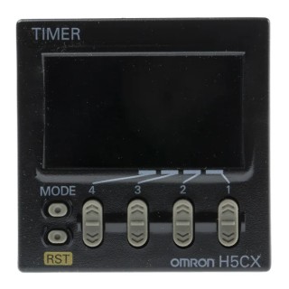 Omron H5CX Series Panel Mount Timer Relay, 1-Contact, 24 V dc/24 V ac, Multifunction, SPST, Time Range 0.001 s to 9999 h 