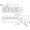 Osada Barrier Strip, 3 Contact, 9 mm Pitch, 2 Row, 600V, 100A OTB-910B-3P