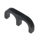 Southco Black Aluminium Handle 27 mm Height, 6.4 mm Width, 63.5 mm Length B4-50-203-15