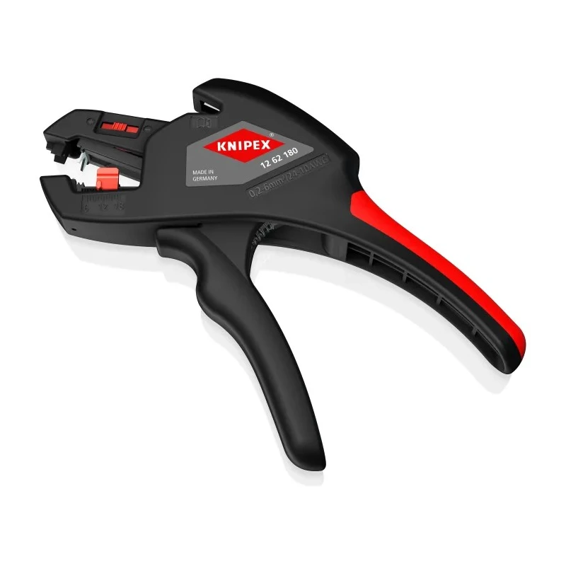 Knipex Automatic Single Core, Multi-Core Insulated Wire Stripper 0.2-6.0 mm², 180mm Overall Length 12 62 180