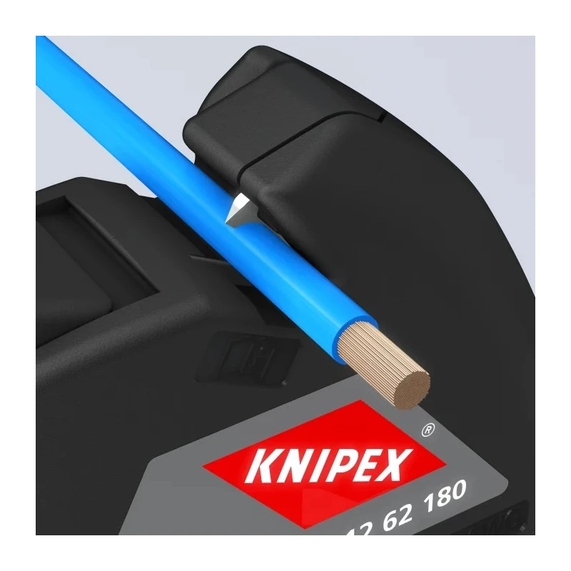 Knipex Automatic Single Core, Multi-Core Insulated Wire Stripper 0.2-6.0 mm², 180mm Overall Length 12 62 180