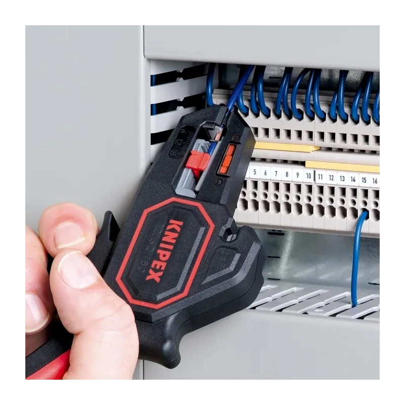 Knipex Automatic Single Core, Multi-Core Insulated Wire Stripper 0.2-6.0 mm², 180mm Overall Length 12 62 180