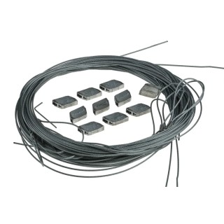 Gripple Steel Suspension System Wire Rope Loop Fixing Kit, 1 m Length HF02-1M