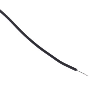 Alpha Wire Ecogen Ecowire Series Black 0.08 mm² Hook Up Wire, 28 AWG, 7/0.12 mm Core Strands, 30 m, MPPE 6710 BK005