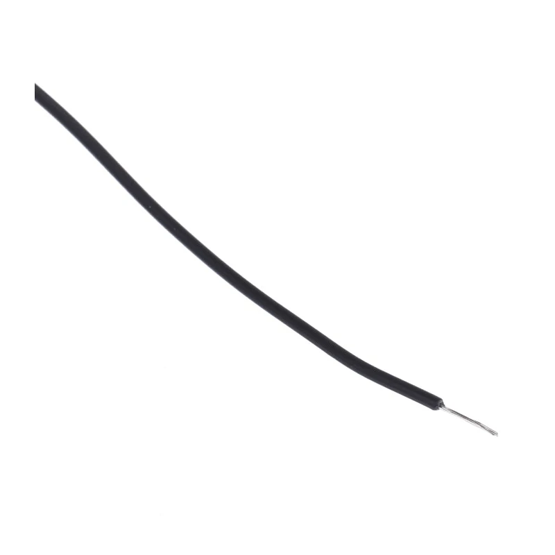 Alpha Wire Ecogen Ecowire Series Black 0.08 mm² Hook Up Wire, 28 AWG, 7/0.12 mm Core Strands, 30 m, MPPE 6710 BK005