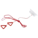 Hoyles Red Ceiling Pull Cord 5A, 2.5m Cord Length, ABS Nylon Material S1600-R