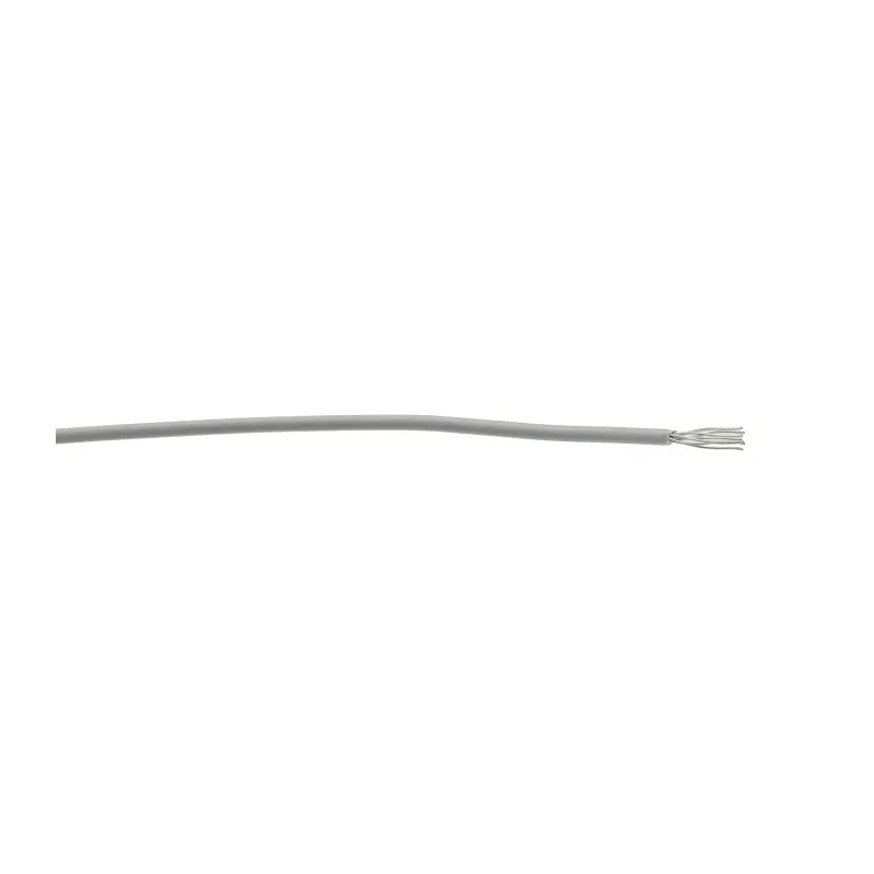 Alpha Wire Ecogen Ecowire Series Grey 0.13 mm² Hook Up Wire, 26 AWG, 7/0.16 mm Strands, 30 m Length, Modified 6711 SL005