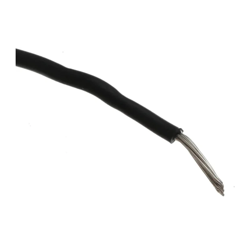 Alpha Wire Ecogen Ecowire Series Black 0.2 mm² 24 AWG 7x0.20 mm Hook Up Wire MPPE Jacket 30m 6712 BK005