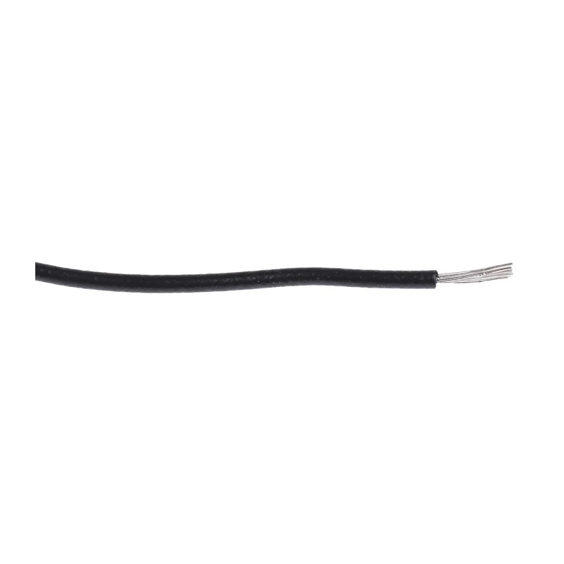 Alpha Wire Ecogen Ecowire Series Black 0.33 mm² Hook Up Wire, 22 AWG, 7x0.25 mm Strands, 30 m Length, MPPE 6713 BK005