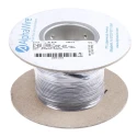 Alpha Wire Ecogen Ecowire Series Black 0.33 mm² Hook Up Wire, 22 AWG, 7x0.25 mm Strands, 30 m Length, MPPE 6713 BK005