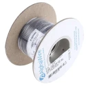Alpha Wire Ecogen Ecowire Series Black 0.33 mm² Hook Up Wire, 22 AWG, 7x0.25 mm Strands, 30 m Length, MPPE 6713 BK005