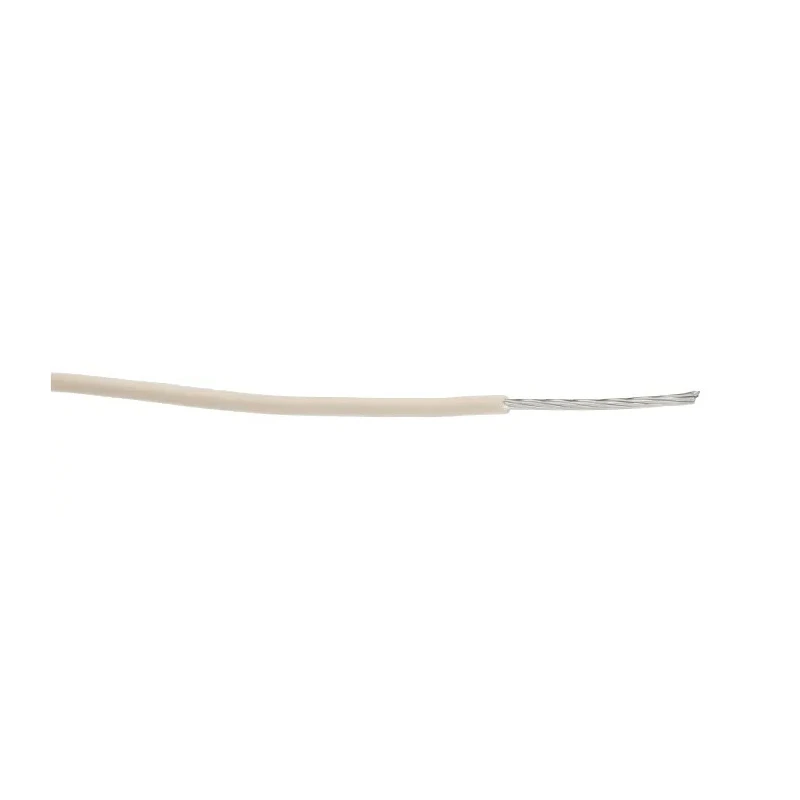 Alpha Wire Ecogen Ecowire Series White 0.33 mm² Hook Up Wire, 22 AWG, 7/0.25 mm Core Strands, 30 m Length 6713 WH005