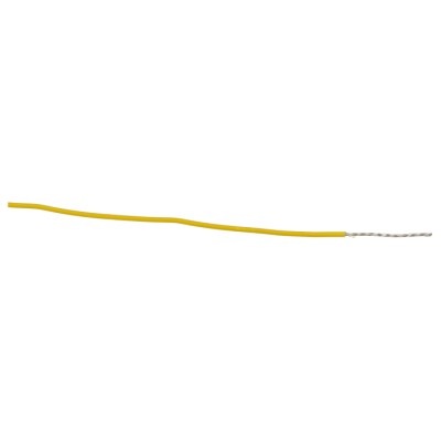 Alpha Wire Ecogen Ecowire Series Yellow 0.33 mm² Hook Up Wire, 22 AWG, 7/0.25 mm Strands, 30 m Length, Modified 6713 YL005