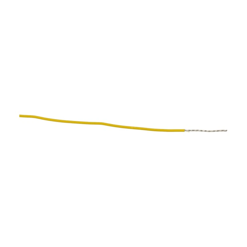 Alpha Wire Ecogen Ecowire Series Yellow 0.33 mm² Hook Up Wire, 22 AWG, 7/0.25 mm Strands, 30 m Length, Modified 6713 YL005