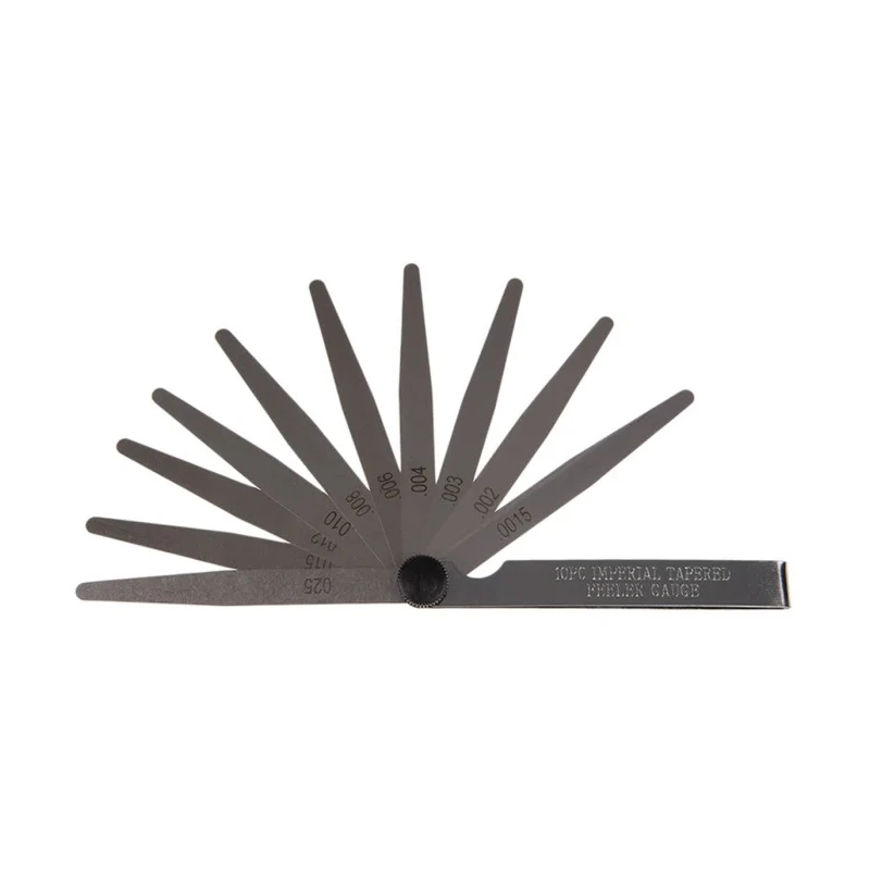 RS PRO Steel Feeler Gauge, 10 Blades, Imperial, 4in Blade Length 449-9634