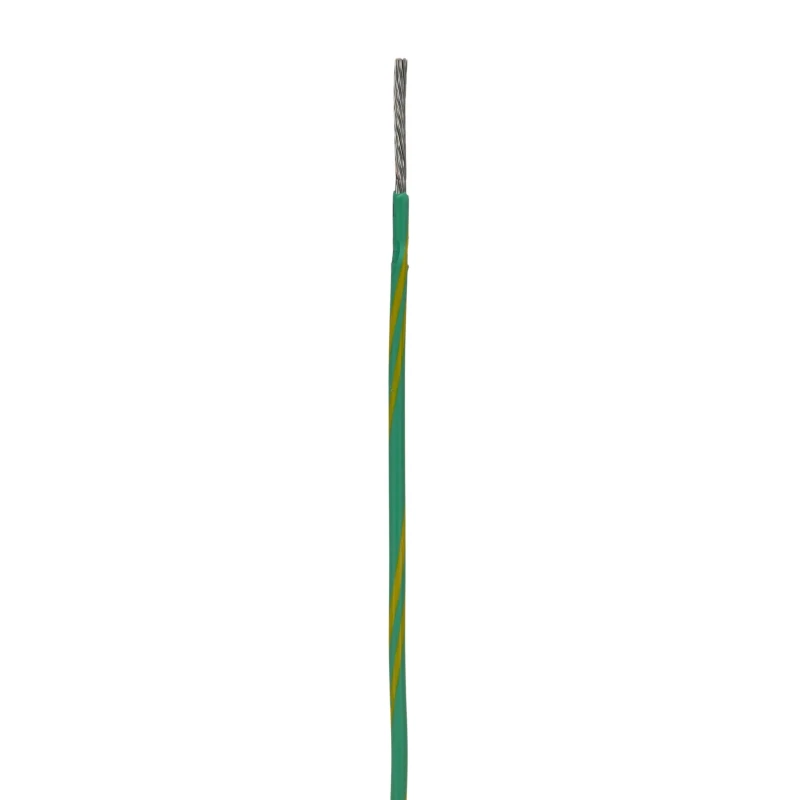 Alpha Wire Ecogen Ecowire Series Green Yellow 0.52 mm² Hook Up Wire 20 AWG 10/0.25 mm Core Strands 30 m 6714 GY005