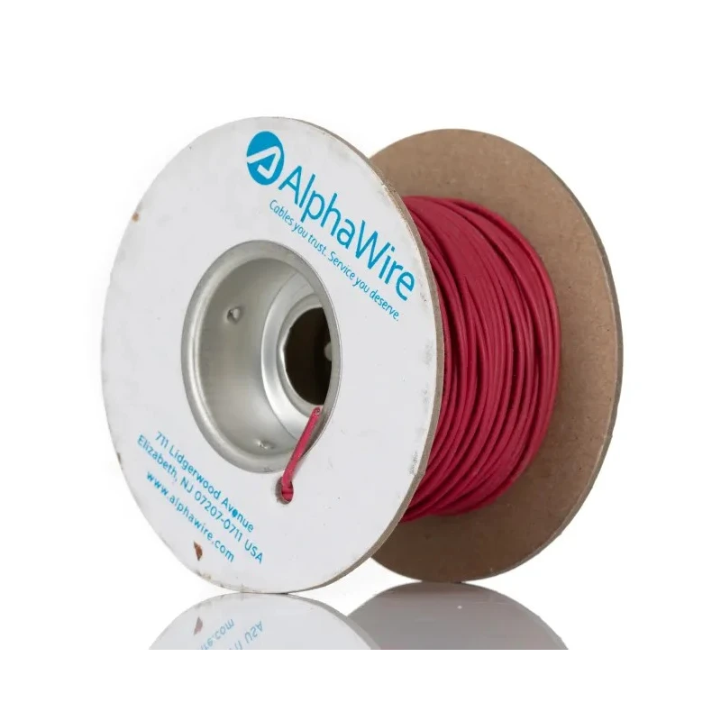 Alpha Wire Ecogen Ecowire Series 0.75 mm² Red Hook Up Wire, 18 AWG, 16/0.25 mm strands, 30 m, Modified 6715 RD005