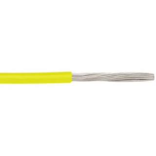 Alpha Wire Ecogen Ecowire Series Yellow 0.75 mm² Hook Up Wire, 18 AWG, 16/0.25 mm Core Strands, 30 m Length 6715 YL005