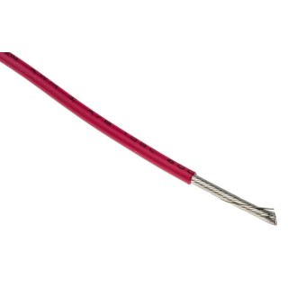 Alpha Wire Ecogen Ecowire Series Red 2.1 mm² Hook Up Wire, 14 AWG, 41/0.25 mm Core Strands, 30 m Length, Modified 6717 RD005