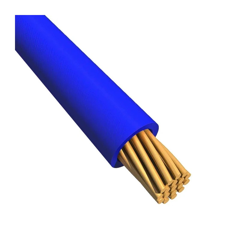 Alpha Wire Ecogen Ecowire Series Blue 2.1 mm² Hook Up Wire, 14 AWG, 41x0.25 mm Strands, 30 m Length, 600V 6717 BL005