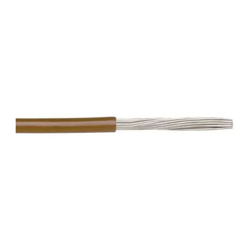 Alpha Wire Ecogen Ecowire Series Brown 3.3 mm² Hook Up Wire, 12 AWG, 65x0.25 mm Core Strands, 30 m Length 6718 BR005