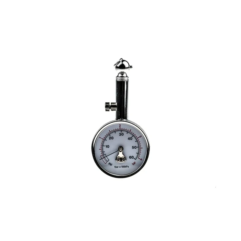 RS PRO Tyre Pressure Gauge Dial, 60 psi, 4 bar, Metal Body 499-8888